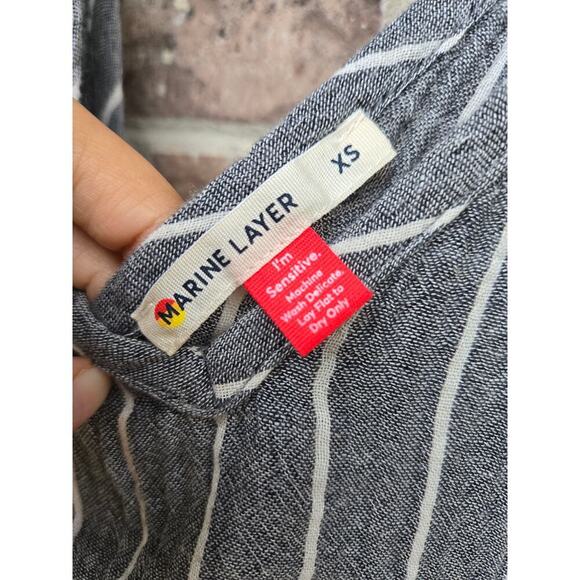 Marine Layer Gray Striped Maxi Dress - Picture 6 of 7